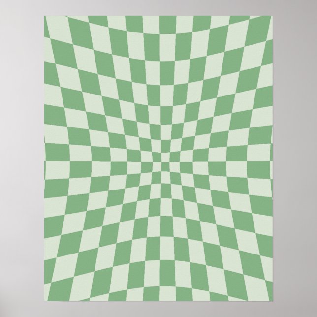 Muster der grünen Verzerrung des Prüfmusters Poster (Vorne)