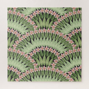 Muster der handbemalten tropischen Blume Puzzle