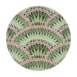 Muster der handbemalten tropischen Blume Schneidebrett