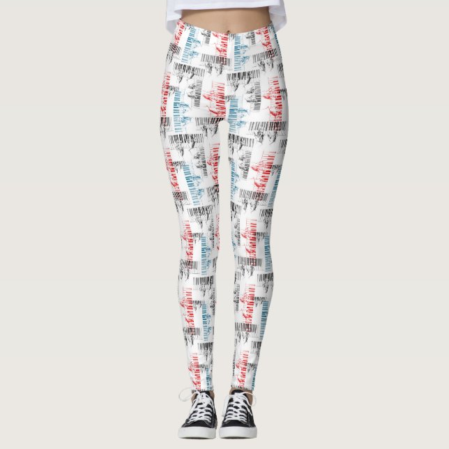 Muster der Hände Leggings (Vorderseite)