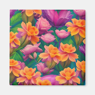 Muster der hawaiianischen tropischen Blume Magnet