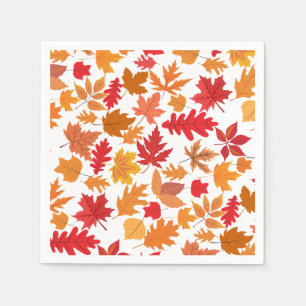 Muster der Herbstblätter 02 Serviette