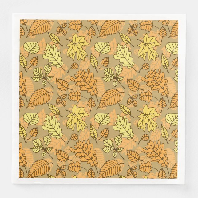Muster der Herbstblätter Serviette (Vorderseite)