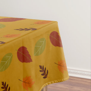 Muster der Herbstlaube für Herbst-Erdtonfarben Tischdecke