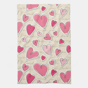 Muster der Herzen Küchentuch