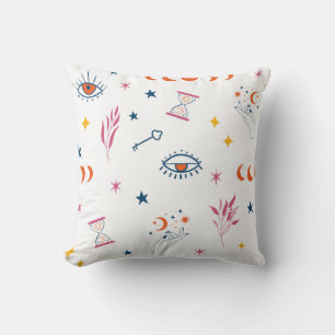 Muster der Himmelszeit und der Mondphasen Kissen