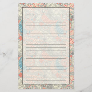 Muster der japanischen Art. Illustration Briefpapier