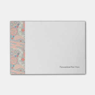 Muster der japanischen Art. Illustration Post-it Klebezettel