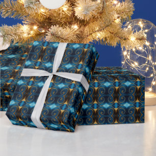 Muster der kaiserlichen Marine- und Indigotessella Geschenkpapier