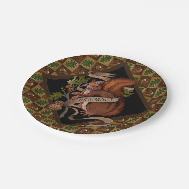 Muster der Karton- und Oakenleaf Pappteller (Schrägansicht)