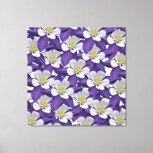 Muster der kolumbianischen Blume Leinwanddruck