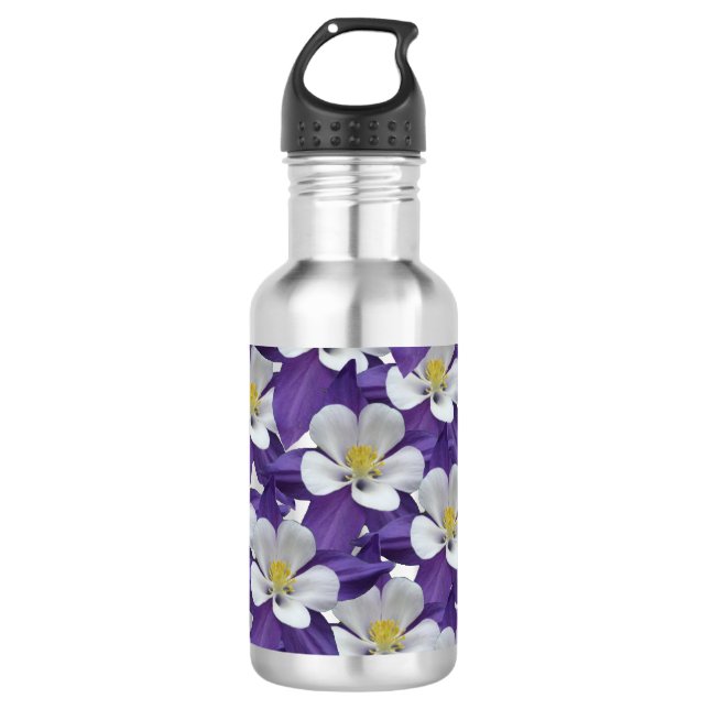 Muster der kolumbianischen Blume Trinkflasche (Vorderseite)