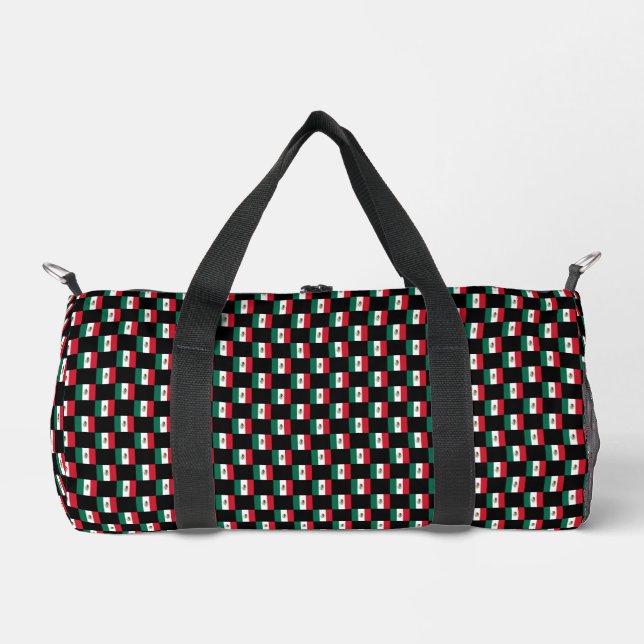 Muster der kontrollierten mexikanischen Flagge Duffle Bag (Vorderseite)