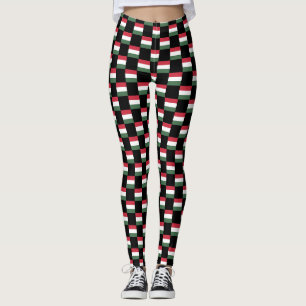 Muster der kontrollierten ungarischen Flagge Leggings
