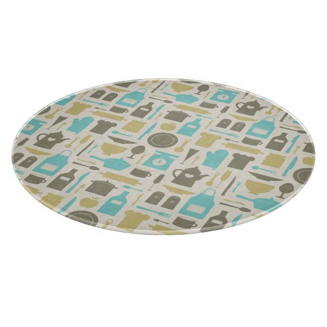 Muster der Küchengeräte Schneidebrett (Ecke)