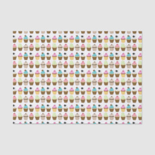 Muster der Kupcakes Seidenpapier