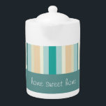 Muster der Küstenstripes<br><div class="desc">Seashore Stripes Pattern - mit den Farben des Strandes und des Meeres- Sand, Ozeanblau, Himmelblau und Schaum. Perfektes Design für Damen und Herren. Wir haben alle in diesem Design verwendeten Bilder individuell verlassen - Sie können mit ihnen nach Herzenslust spielen - Klicken Sie auf die orange Schaltfläche 'CustomizeThis' und markieren...</div>