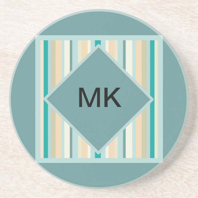 Muster der Küstenstripes Untersetzer (Vorne)