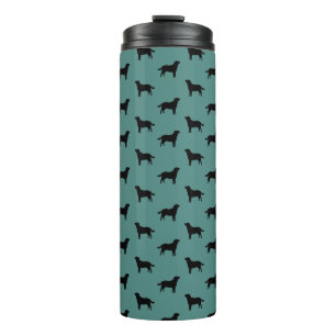 Muster der Labrador Retriever Silhouette Muster Thermosbecher