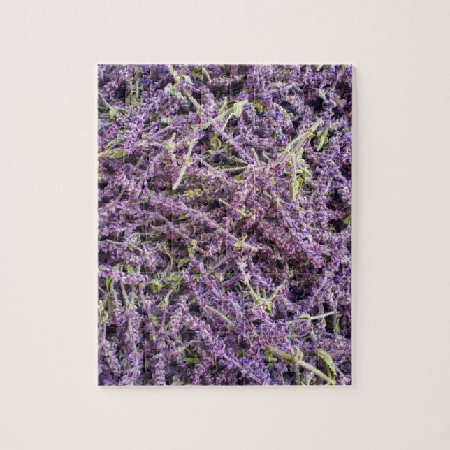 Muster der Lavendel-Blume Puzzle (Vertikal)