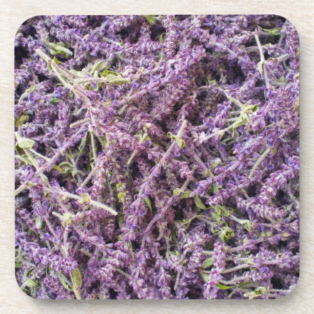 Muster der Lavendel-Blume Untersetzer (Vorderseite)