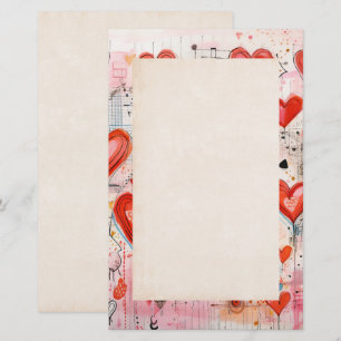 Muster der Liebe Briefpapier