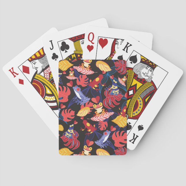 Muster der Liebenden Frösche Spielkarten (Rückseite)