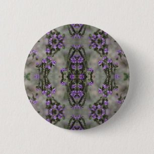 Muster der lila Wildblume Button