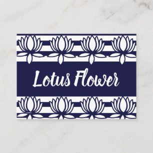 Muster der Lotus-Blume Visitenkarte