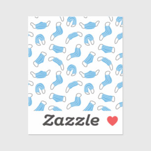 Muster der medizinischen Maske Aufkleber