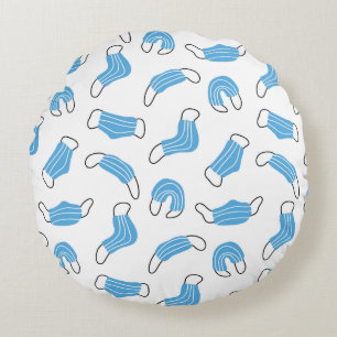 Muster der medizinischen Maske Rundes Kissen