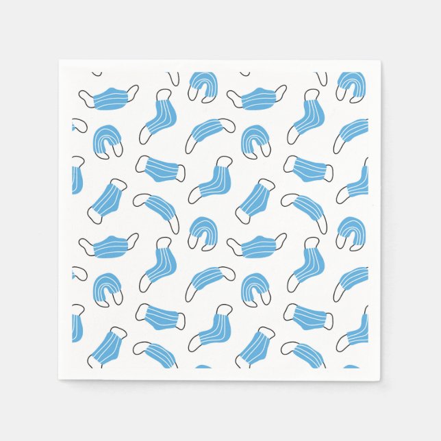 Muster der medizinischen Maske Serviette (Vorderseite)