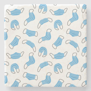 Muster der medizinischen Maske Steinuntersetzer