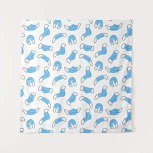 Muster der medizinischen Maske Wandteppich