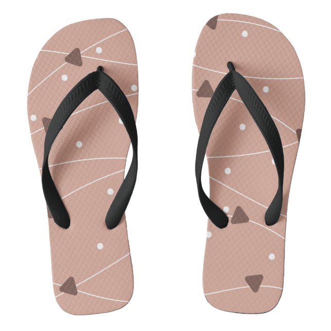 Muster der Milchschokolade Flip Flops (Fußbett)
