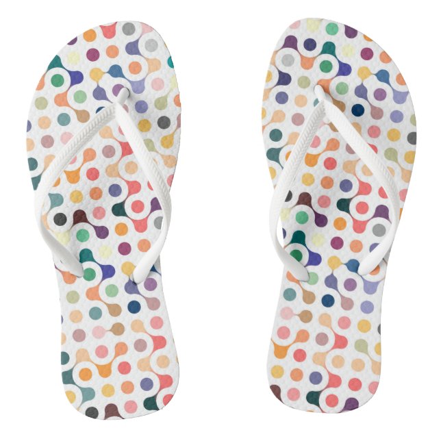 Muster der Molekularstruktur Flip Flops (Fußbett)