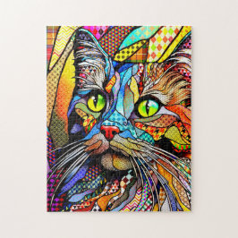 Muster der Multicolor-Katze 711 Puzzle