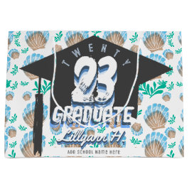 Muster der Muschel des Abschlusses Große Geschenktüte