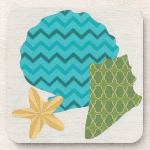 Muster der Muschel II Getränkeuntersetzer