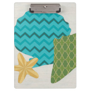 Muster der Muschel II Klemmbrett