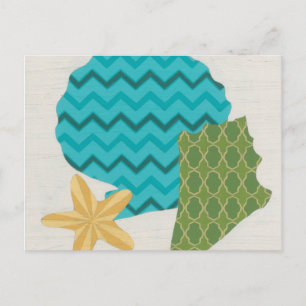 Muster der Muschel II Postkarte