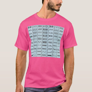 Muster der Nähstiche T-Shirt