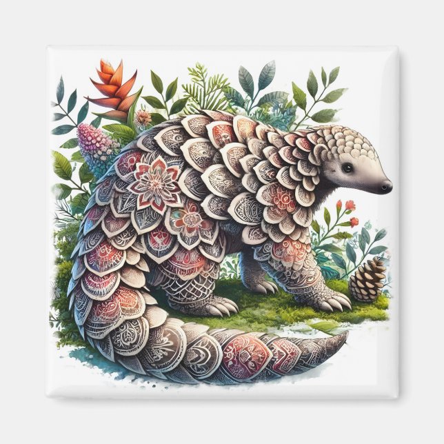 Muster der Natur - Jungle Pangolin Magnet (Vorne)