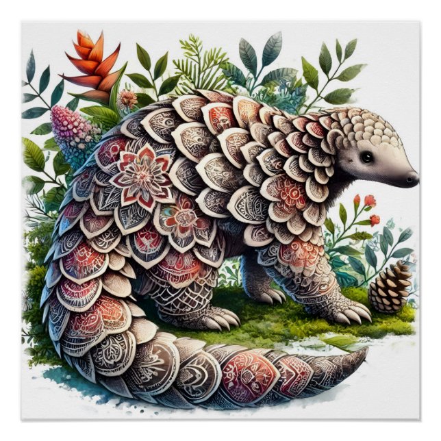 Muster der Natur - Jungle Pangolin Poster (Vorderseite)