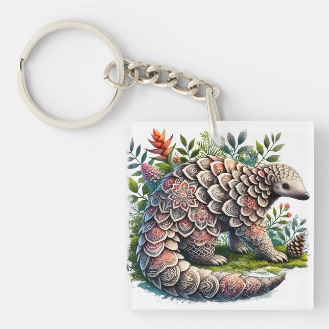 Muster der Natur - Jungle Pangolin Schlüsselanhänger (Vorderseite)
