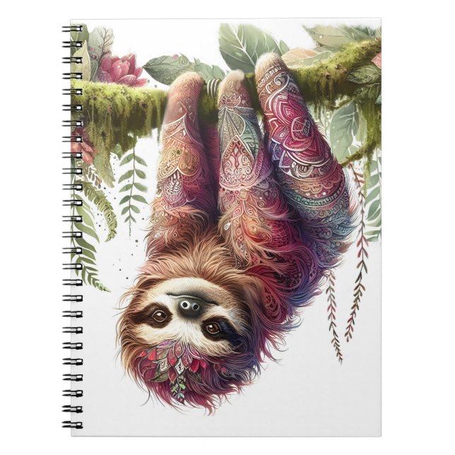 Muster der Natur - Jungle Sloth Notizblock (Vorderseite)