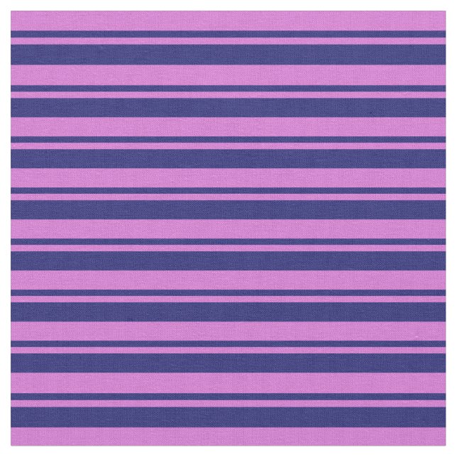 Muster der orchid- und Midnight Blue Stripes Stoff (Nahaufnahme)