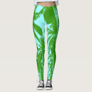 Muster der Palm Tree-Blätter Leggings