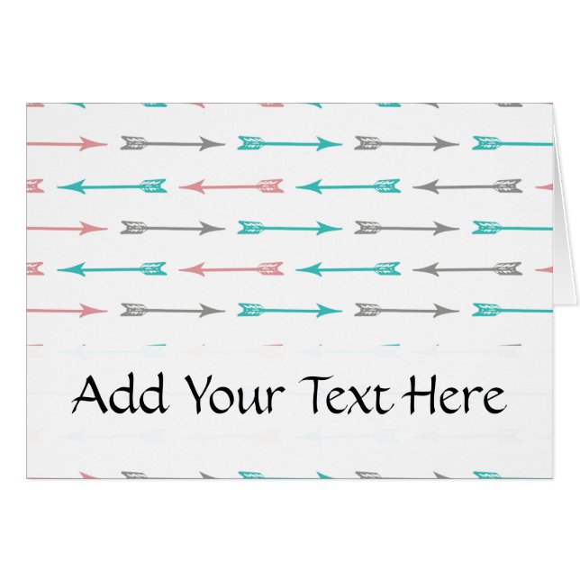 Muster der Pfeile, farbige Pfeile, geflochtene Pfe (Vorderseite (Horizontal))