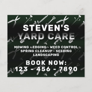 Muster der Pflegewerkzeuge Flyer